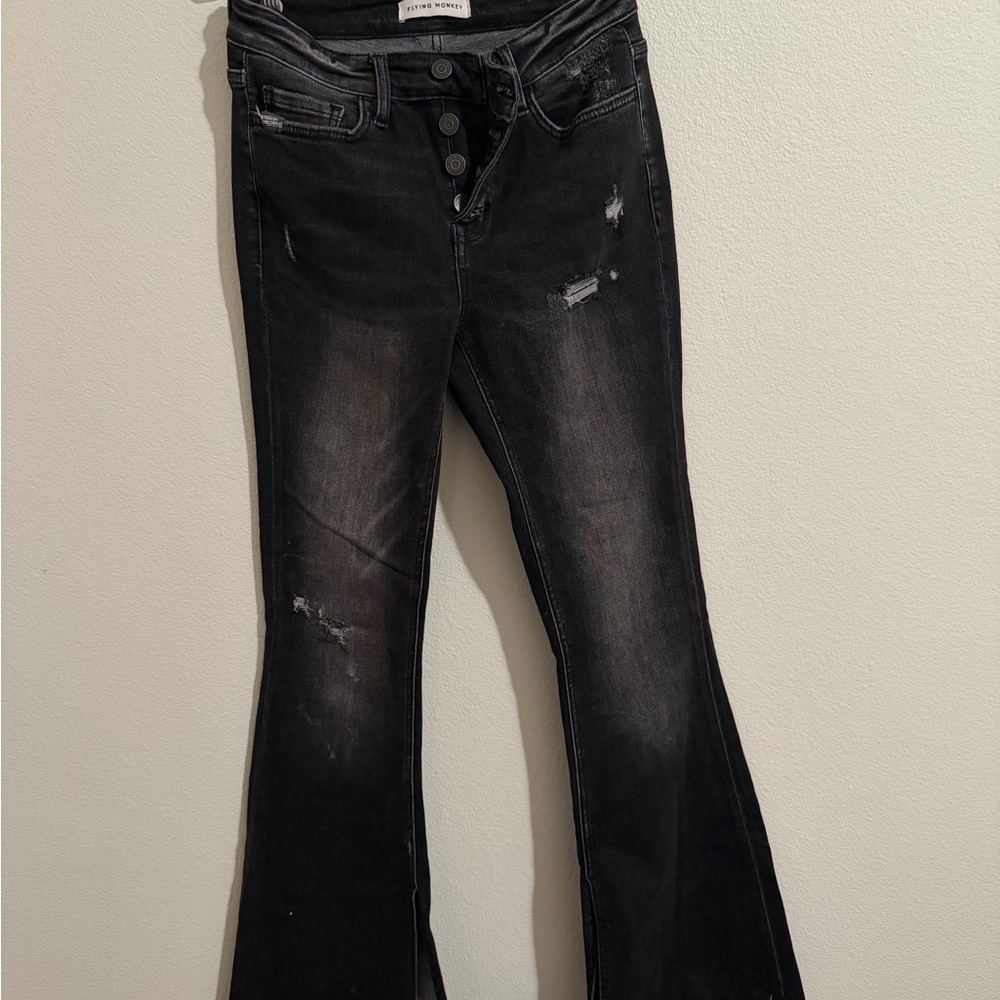 Flying Monkey Black Flare Jeans